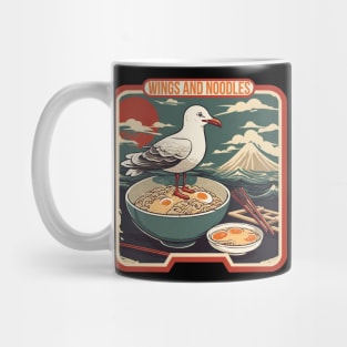 Seagull eat ramen Mug